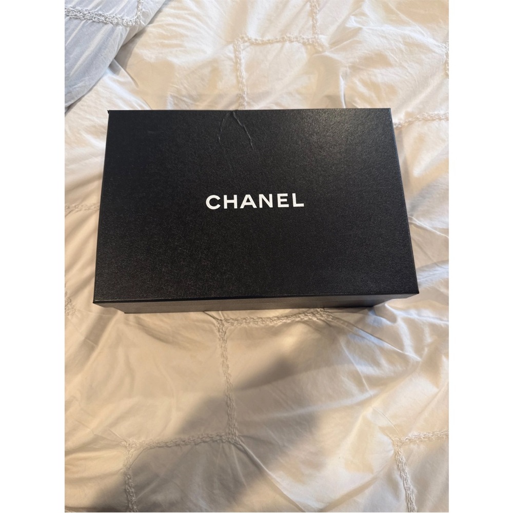 Chanel Tan and Black Mules - Picture 8 of 12